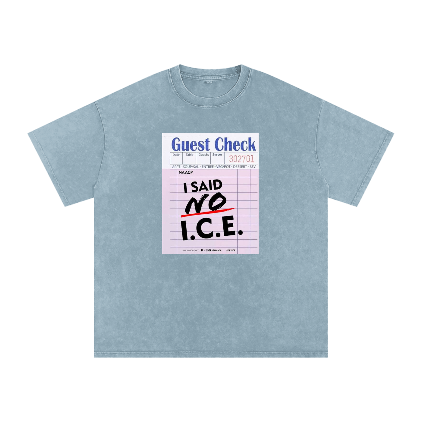 Snow Washed Oversized Cotton T-Shirt