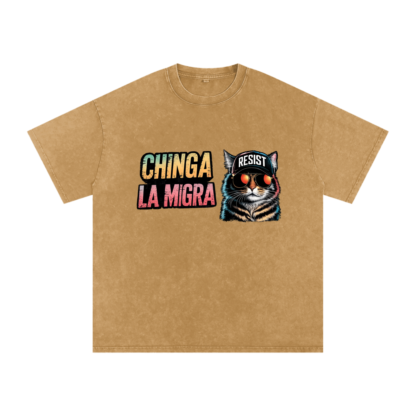 Snow Washed Oversized Cotton T-Shirt