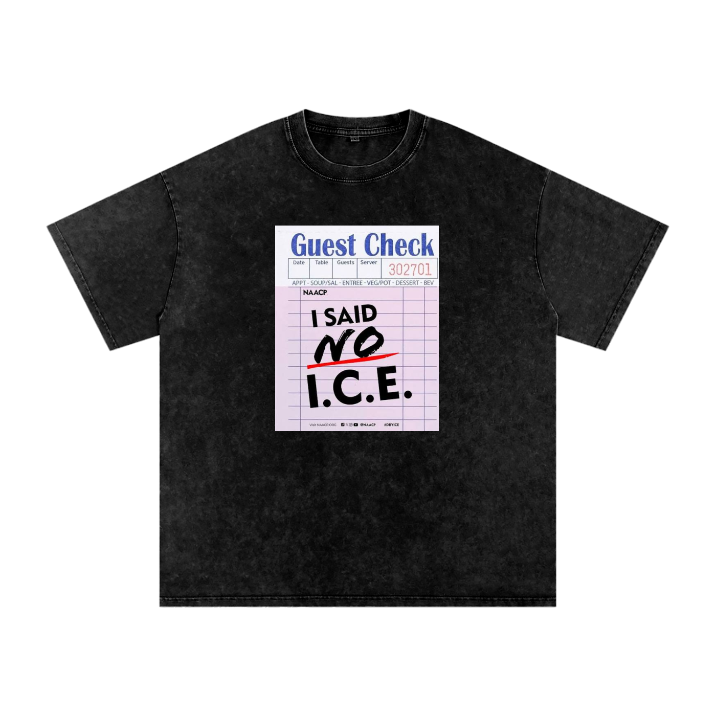 Snow Washed Oversized Cotton T-Shirt