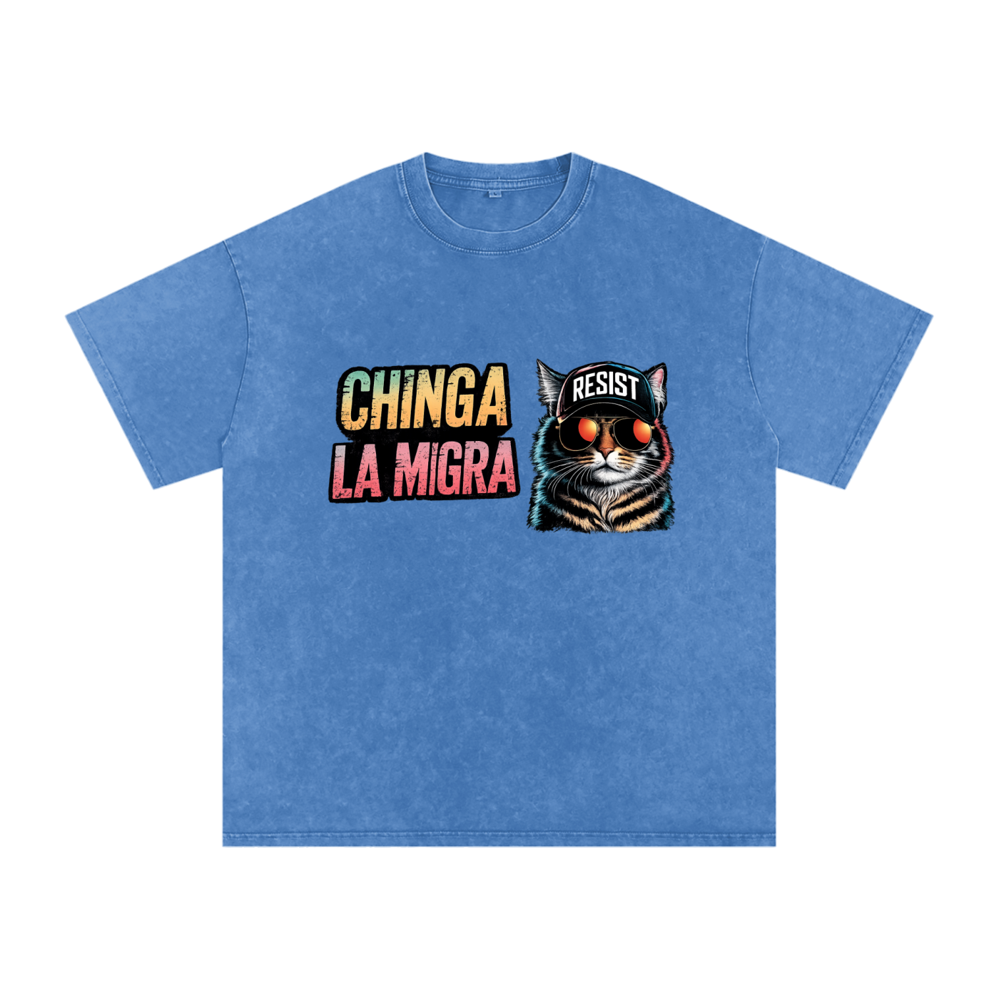Snow Washed Oversized Cotton T-Shirt
